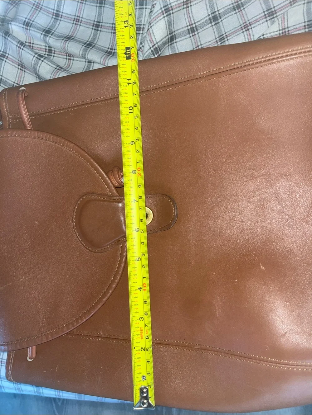 Old Coach Backpack Brown Turnlock  Vintage Leather Made In USA